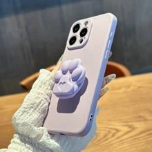 1 Stück TPU Silikon flüssige Katzenkralle DIY Faltbarer Handyhalter, geeignet für Handyhüllen für Männer und Frauen, kompatibel mit Apple, Oppo, Samsung, Huawei und Xiaomi Handys