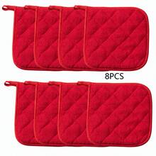 6 件/8 件厨房锅垫套装，耐热毛巾布锅垫，三脚架垫，三脚架杯垫，适合日常烹饪和烘焙 - 彩色 - 查看 15