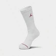 Calcetines de tripulación para uso diario para hombres (paquete de 3) - DX9632-918/Rojo/Blanco/Negro - Ver 4