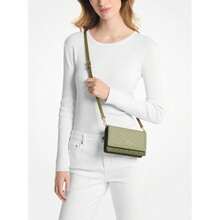 | Jet Set Small Two-Tone Logo Smartphone Crossbody Bag |  | Women Crossbody - Smoky Olive Multi - View 5