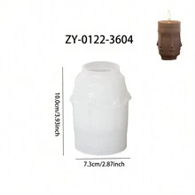 قالب جديد متعدد الوجوه مصنوع من شكل شفة الزهرة وجه الإنسان للأواني والأقلام، قوالب سيليكون خلاقة للزخرفة الجبسية الرجعية لل- DIY