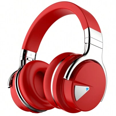 Active Noise Cancelling Headphones Wireless Headphones With Microphone Deep Bass Over Ear, Comfortable Protein Earpads, 30 Hours Playtime For Travel/Work