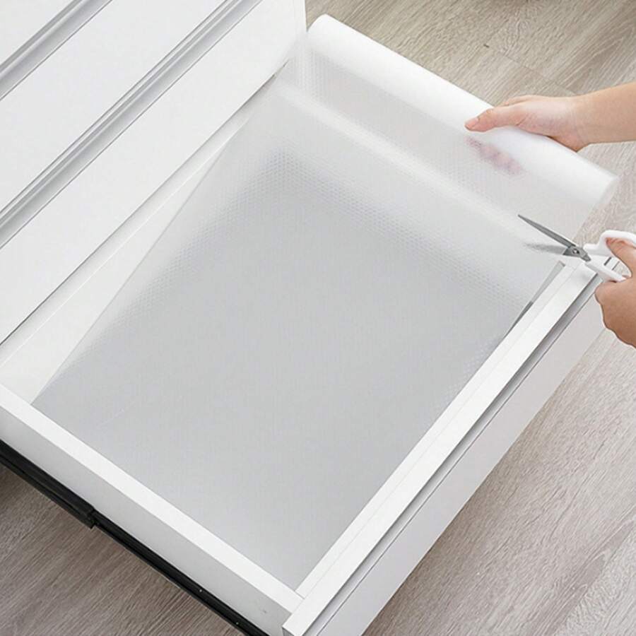 1pc Cuttable Drawer Liner Paper, Waterproof And Moisture-Proof Mat For Kitchen Cabinet, Wardrobe And Shoe Cabinet,Kitchen,Summer Beach Party,Food,Camping,Organizer,Room Decor,Kitchen Items. - Multicolor - View 1