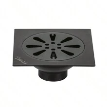 RESUMIDERO A INOX CUADRADO GOTA 10 X 10 CM 4"X 4" NEGRO RS-605M FOSET 45473 - Negro - Ver 1