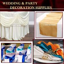 19.6 * 59 Zoll Satin Stoff einfarbig, geeignet für DIY Mode Handwerk, Kleidung, Seidensatin für Hochzeitskleid Dekoration - Verschiedenfarbig - Übersicht 4