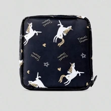 1pc Stylish And Practical Multi-Function Travel Storage Bag - Perfect For Toiletries, Sanitary Napkins, And Makeup! For Travel Storage Bag,Makeup Bag,Cosmetic Bag,Vacation Organizer,Large Capacity Makeup Organizer Makeup Case, For Lipstick, Brush, Skincare, Mobile Phone, Coin, Small Items, For Home,Gift,Vacation And Festival Halloween Christmas Multifunctional Use,Boho Vibes