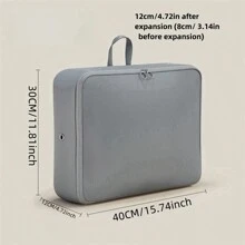 1pc Portable Down Jacket Storage Bag, Travel Compressed Handbag With Large Capacity For Household Clothing Organization - Multicolor - View 2