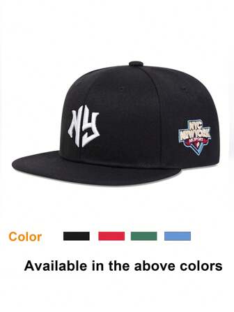 1 件男女通用儿童纽约刺绣嘻哈帽，NYC NEW YORK 字母棒球帽，户外防晒休闲帽，适合男孩和女孩春秋旅行