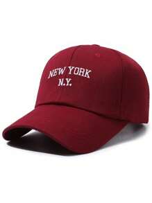 1pc Unisex New York Letter Embroidered Fashion Baseball Cap Outdoor Sports Visor
