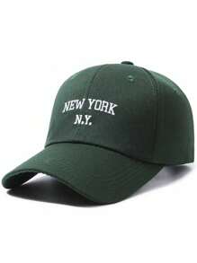 1pc Unisex New York Letter Embroidered Fashion Baseball Cap Outdoor Sports Visor