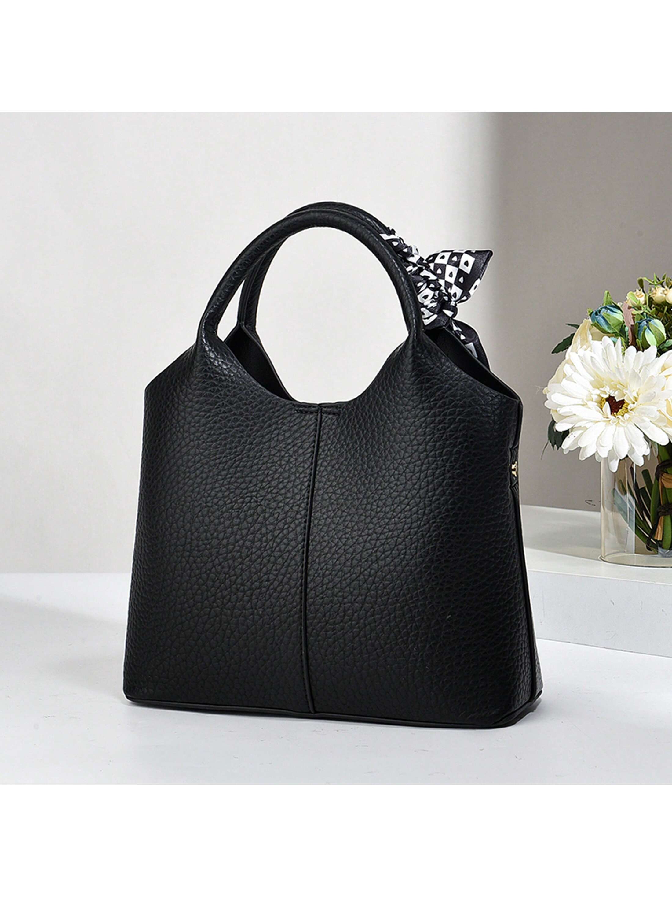 قطعة واحدة من حقيبة يد النساء الجلد الاصطناعي الأس...