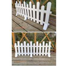 50*30 cm Hàng rào ván nông thôn đẹp Hàng rào nhựa PVC ngoài trời cho làng, Vườn nhà, Sân trường, Bãi cỏ, Rào chắn - Chiều dài 50* Chiều rộng 30 - Xem 6