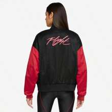 Jordan Flight Renegade Jacket - Women's - Black/Gym Red - View 3