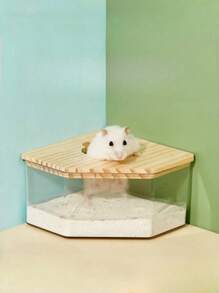 1入組透明倉鼠浴缸 - 無色 - 查看 1