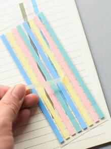 15 Types Of Sticky Notes, Long And Small Pet Sticky Notes, Morandi Color Sticky Note Labels, Plastic Paper, Translucent Color, Waterproof And Not Easy To Tear, Index Labels, Student Classification Marking Stickers, Office Memo Stickers, 15 Types - Multicolor - View 6