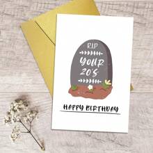Funny 30th Birthday Card For Him Her, Happy 30th Birthday Card For Men Women, 30 Years Old Birthday Card, R.I.P Your 20s - Multicolor - View 1