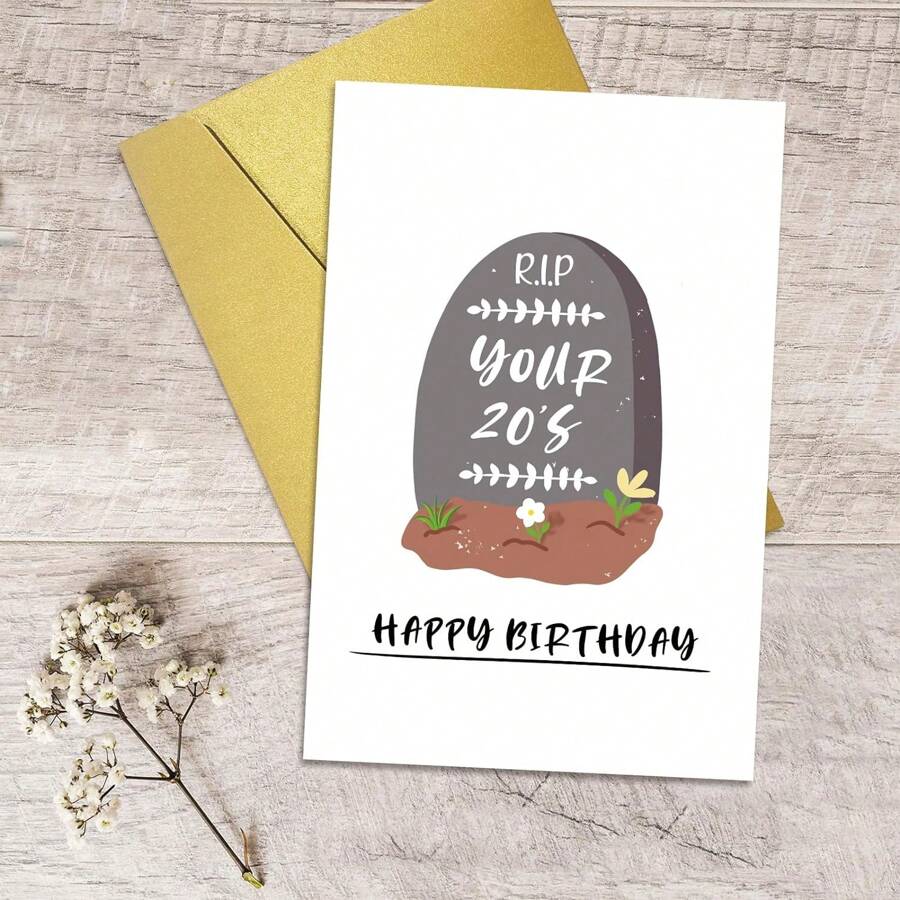 Funny 30th Birthday Card For Him Her, Happy 30th Birthday Card For Men Women, 30 Years Old Birthday Card, R.I.P Your 20s - Multicolor - View 1