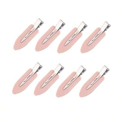 8 Pcs No Bend Hair Clips,No Crease Hair Clips Curl Pin Clips For Hairstyle Bangs Waves Makeup Random Color Hairpins Claw Clips Hair Claws Hair Barrettes, School Stuff, Hair Accessories, Head Accesssories