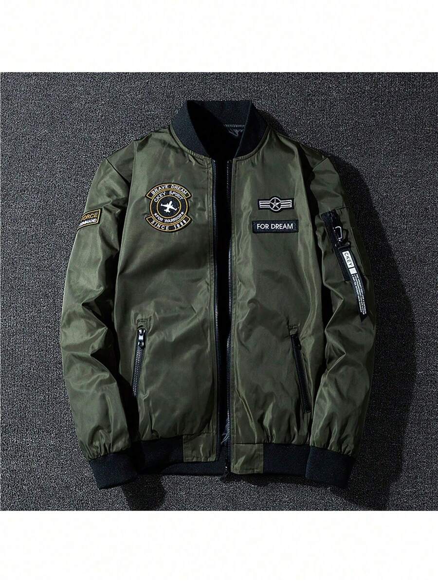 双面穿军用户外男士飞行夹克，适合户外活动、旅行、徒步，可作礼物