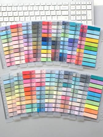 4000 piezas en 20 estilos de suministros escolares simples de estilo japonés y coreano para la temporada de regreso a clases. Incluye notas adhesivas de estilo vintage de PET transparente, pestañas de índice, notas adhesivas de color Morandi y etiquetas de marcaje de clasificación. 20 estilos en un solo paquete.