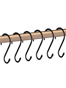 Heavy Duty S Hook, Multi-Functional Metal Hanging Hook - Black - View 1