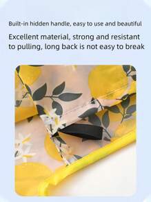 1 件大容量可折叠购物袋，可重复使用手提袋，创意印花手提包，适合野餐午餐携带、杂货店购物 - 彩色 - 查看 7