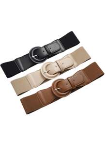 1 buc Curea la modă cu talie largă, elastică, cu cataramă decorativă în formă de D, pentru haină și rochie de damă, Halloween, vară, școală, toamnă, Halloween - A - Vizualizare 2