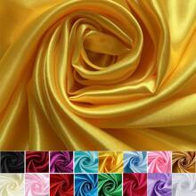 19.6 * 59 Zoll Satin Stoff einfarbig, geeignet für DIY Mode Handwerk, Kleidung, Seidensatin für Hochzeitskleid Dekoration - Verschiedenfarbig - Übersicht 13
