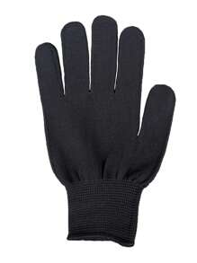 Nylon Fabric Work Gloves With Non-Slip PVC Dots - Black - View 3