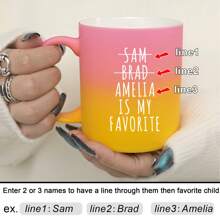 1 stuk gepersonaliseerde grappige favoriete kindmok, kerstcadeau voor moeder, favoriete zoon, favoriete dochter, gepersonaliseerde moedermok, moedercadeau, Moederdagcadeau