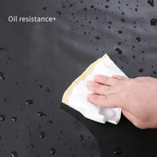Pvc Waterproof Oil Proof Plastic Apron Apron Keeping It Clean And Dry While Washing Dishes Kitchen Cooking Laboratory Work Butcher Dog Grooming Cleaning Fish Neutral Water Cleaning Black Light Translucent,Kitchen,Bathroom,Home,Household Supplies - Black Translucent - View 6