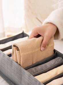 1/3/6pcs,Collapsible Clothing Storage Box, Household Fabric Storage Frame Wardrobe Organizer Decorations Decor Festival Decor Room Decor Home Decor Decor Bedroom Decor