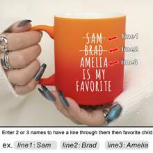 1 stuk gepersonaliseerde grappige favoriete kindmok, kerstcadeau voor moeder, favoriete zoon, favoriete dochter, gepersonaliseerde moedermok, moedercadeau, Moederdagcadeau