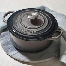 Le Creuset 13.25-Quart Round Dutch Oven - Oyster / Gray - View 6