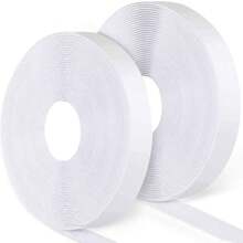 Self-Adhesive Hook And Loop Tape, White Hook And Loop Tape, Used For Fixing Windows, Photo Frames, Mosquito Nets, Carpets, Cars, And DIY