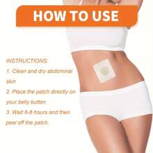 10/20/30PCS Body Care Patch For Fatigue Relief On Belly Button - Beige - View 3