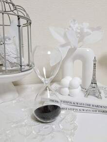 1入隨機顏色5分鐘滴漏沙玻璃辦公桌內部裝飾 - 彩色 - 查看 2