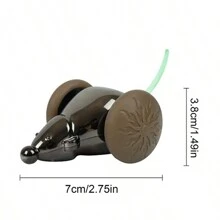 Robotic Mouse Cat Toy Interactive Smart Control Rechargeable Realistic Mouse Cat Toy For Indoor Kitten Cats Training Pet Supply - Multicolor - View 2