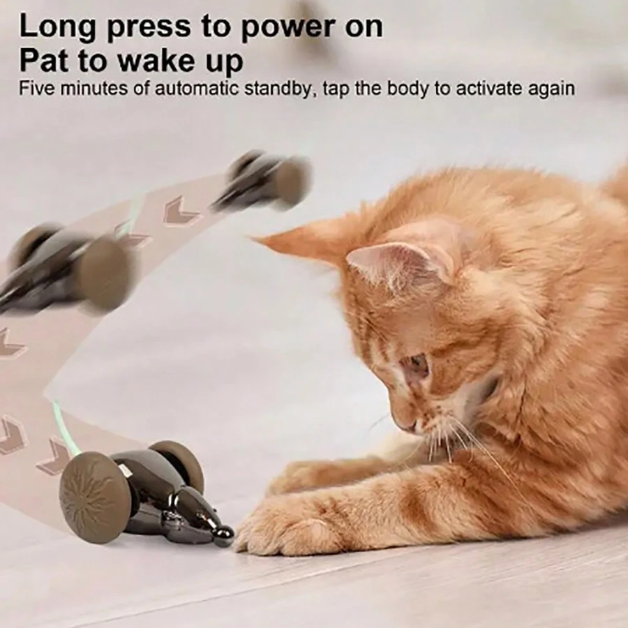 Robotic Mouse Cat Toy Interactive Smart Control Rechargeable Realistic Mouse Cat Toy For Indoor Kitten Cats Training Pet Supply - Multicolor - View 1