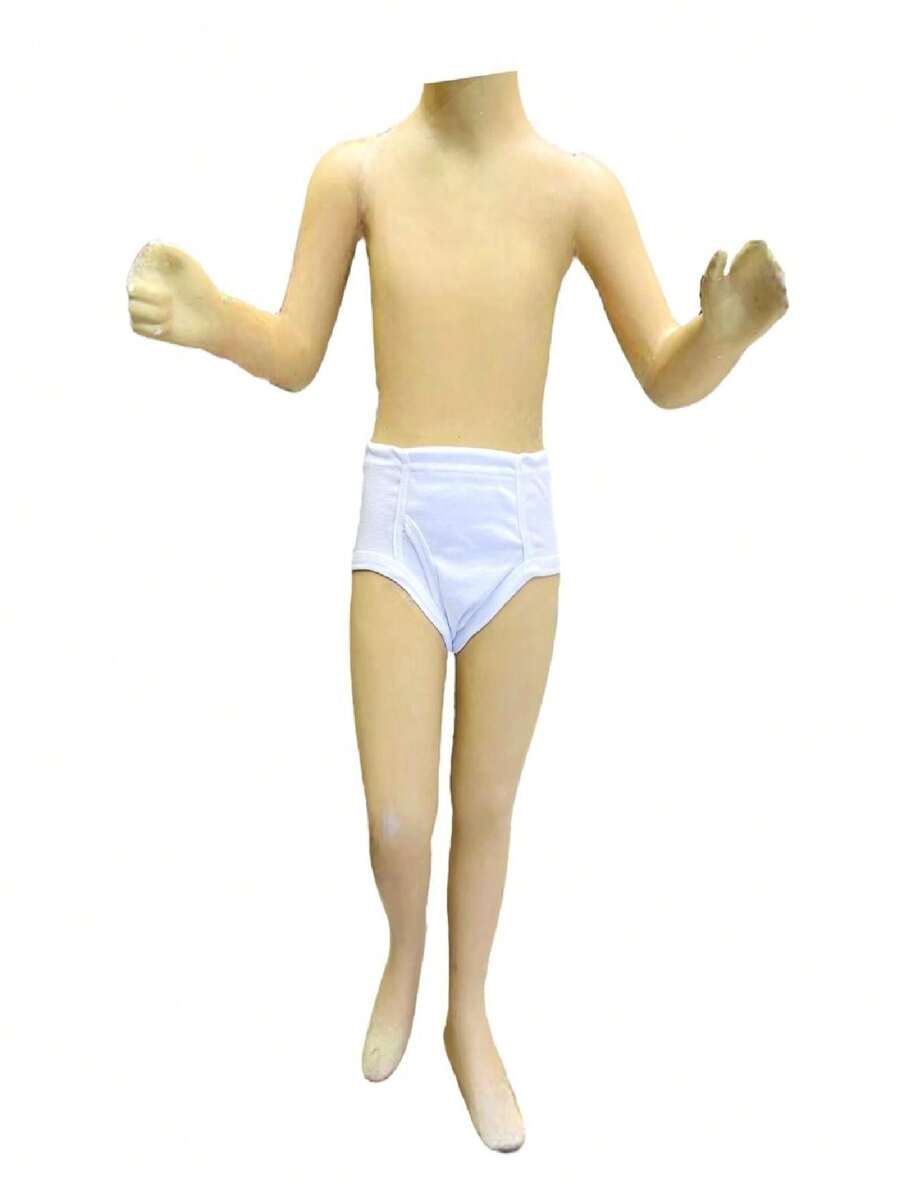 Trusa Calzoncillo Calzon Para Niños de Algodon Con Resorte 1 PIEZA - Blanco - Ver 1