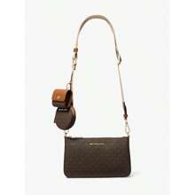 Michael Kors Michael_kors | Jet Set Logo Crossbody Bag With Case For Apple Airpods Pro® |  | Women Crossbody - Brown - View 1