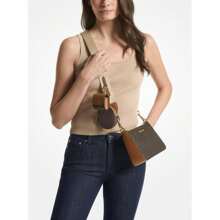 Michael Kors Michael_kors | Jet Set Logo Crossbody Bag With Case For Apple Airpods Pro® |  | Women Crossbody - Brown - View 4