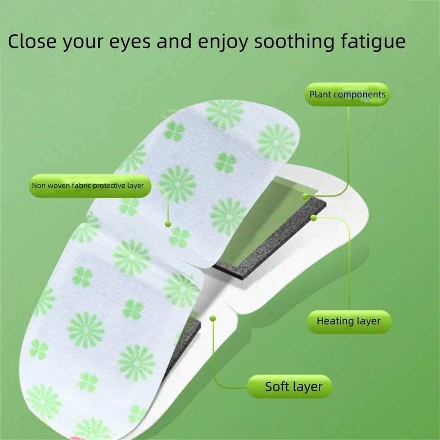 20pcs Disposable Hot Compress Eye Mask Self Heating Steam Eye Mask