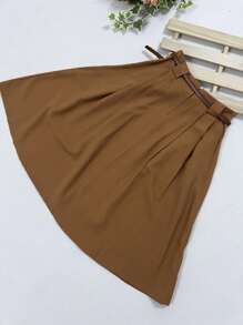Women Skirts - Brown - View 6