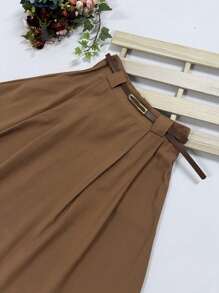 Women Skirts - Brown - View 3