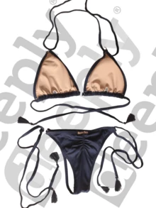 Women Bikini Sets - 藏蓝色 - 查看 2