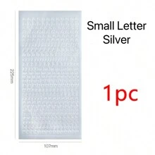 1pc Gold Foil English Letter Scrapbooking Sticker, INS Style Waterproof DIY Journal Material Scrapbook Decoration Stickers Suitable For Various Scenes Like DIY, Books, Etc., Stickers, Wall Decal, Vinyl Decal For Home Decorations, Spring Decoration Items Refresh Your Home, Rama Decoration Stickers