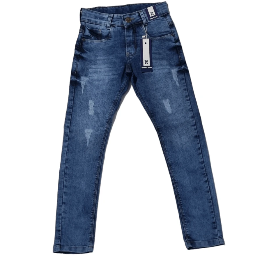 Young Boys Jeans - 中等水洗藍 - 查看 1