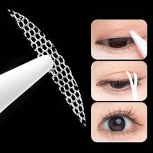 600 Pcs Eye Lift Strips Double Eyelid Tape Clear Gray Eyelid Stripe Big Eyes Invisible Double Fold Eyelid Sticker Makeup Tools - Apricot - View 9