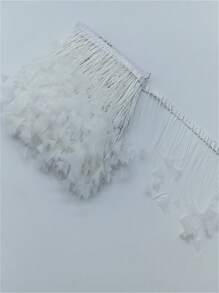 1Yards 10-15cm-4-6inch Pheasant Chicken Feathers Trims Sewing In Dress Fringe For Clothes Diy Needlework Decor Wedding Plume Crafts Accessories